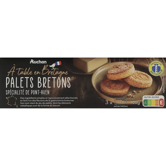 Biscuits Palets bretons, sachets fraîcheur