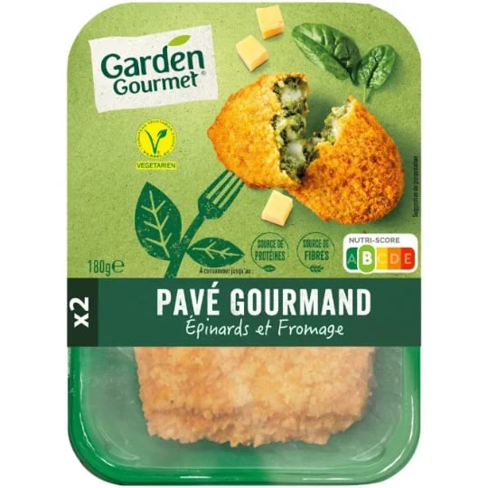 Pavé Gourmand Végétal Epinard et Fromage