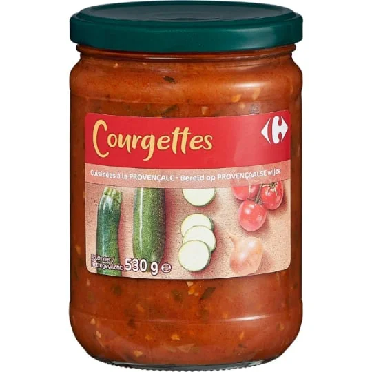 Légumes cuisinés courgettes à la provençale