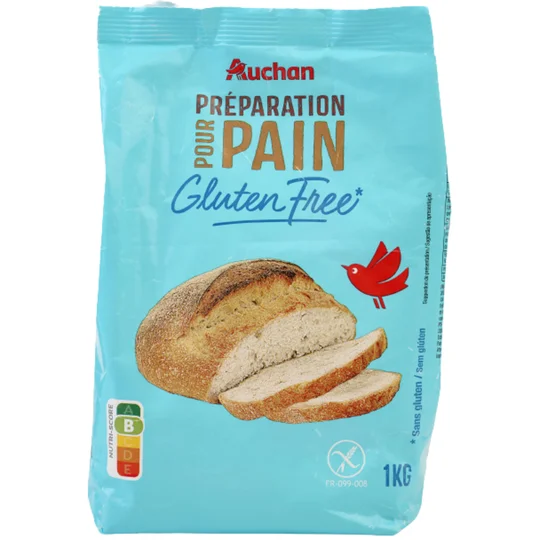 Préparation pour pain sans gluten
