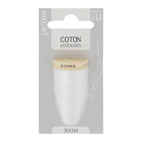 Fil Coton Moyen Blanc 300m