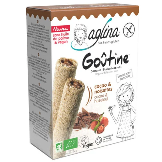 Aglina Goûtine Cacao & Noisette Sans Gluten Bio