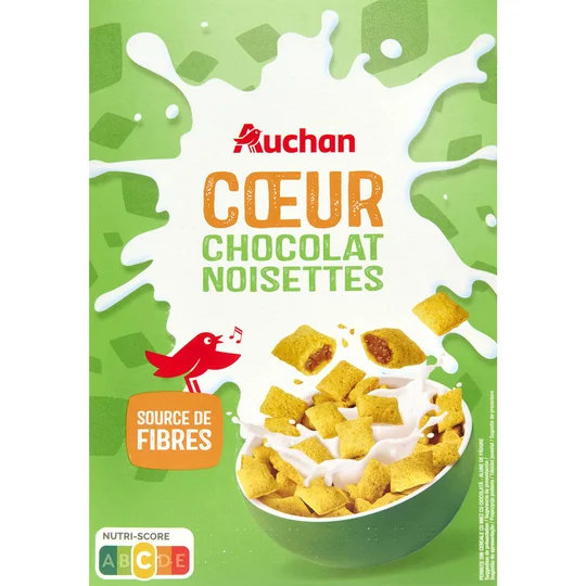 Céréales aux coeur de chocolat noisettes
