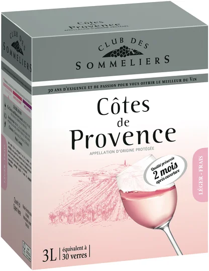 Côtes de Provence - Alc 12%vol. - Vin rosé