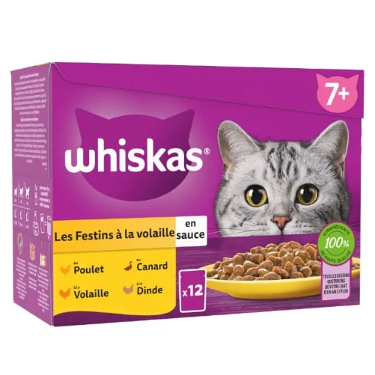 Pâtée pour chat sénior,Les Festins à la Volaille en sauce
