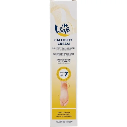 Crème pieds duretés et callosités