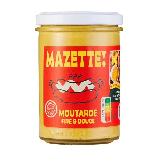 Moutarde bio fine et douce bocal