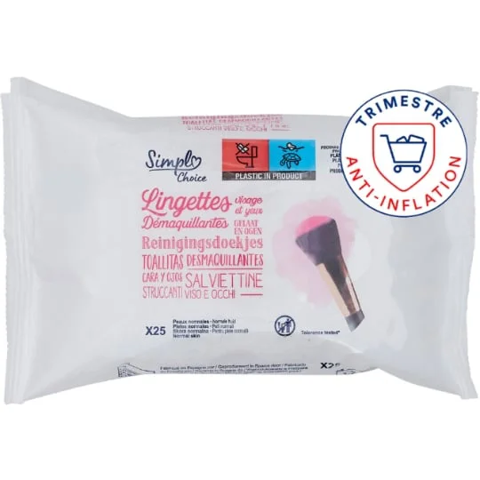 Lingettes visage démaquillantes