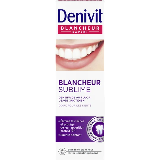 Dentifrice anti-taches, blanc & éclat sublime