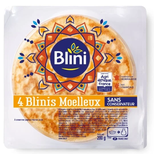 Blinis moelleux - x4