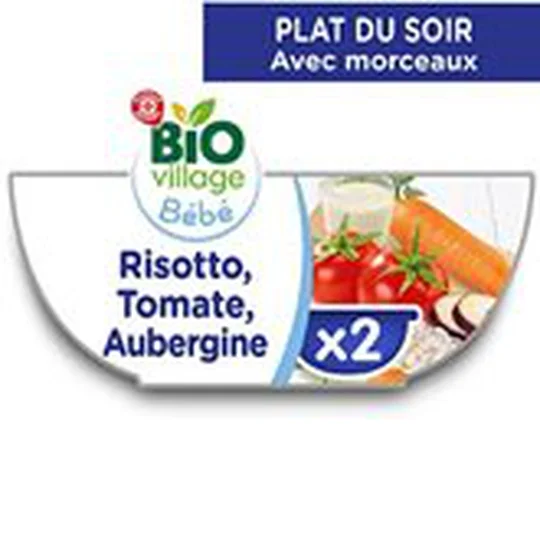 Bol risotto Tomate Aubergine Dès12 mois