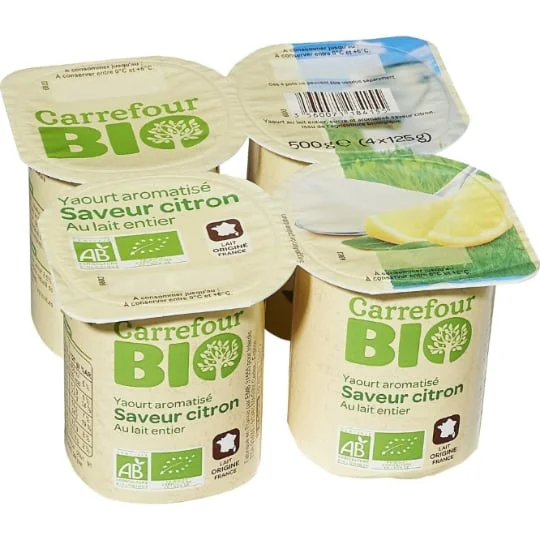 Yaourt citron Bio