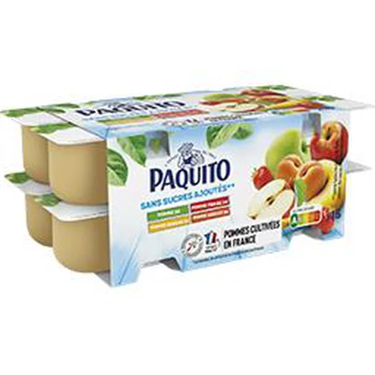 Purée de pomme-banane-fraise-abricot