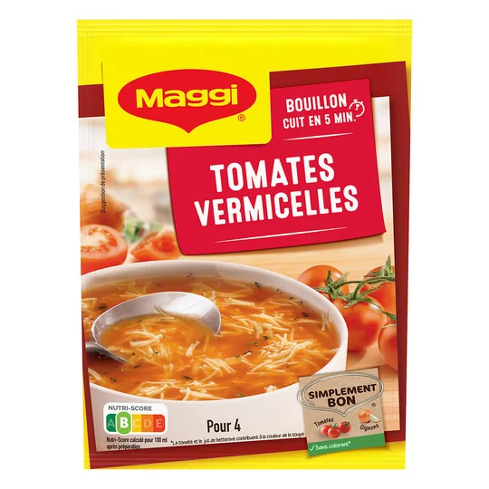 Soupe tomates vermicelles