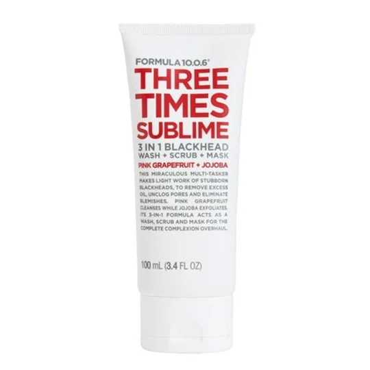 Gel nettoyant Gommage exfoliant Three Times Sublime