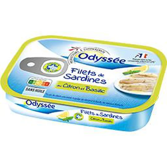 Filets de sardines au citron et basilic