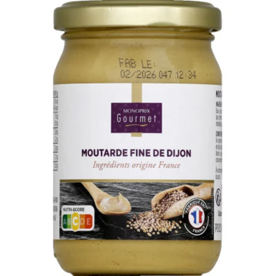 Moutarde de Dijon fine, origine France