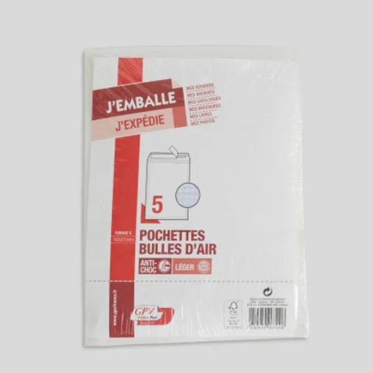5 Pochettes Avec Bulles 15X21Cm