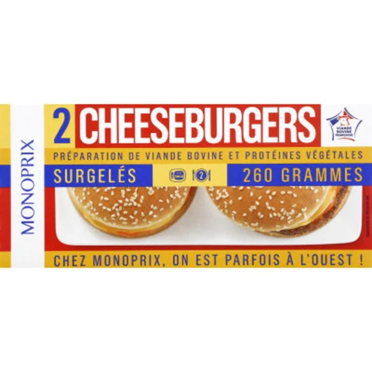 Cheeseburgers, surgelés