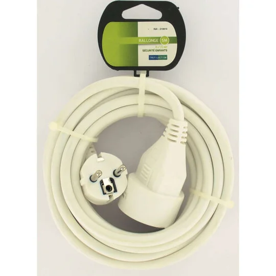 Prolongateur 3X1,5 5M Blanc