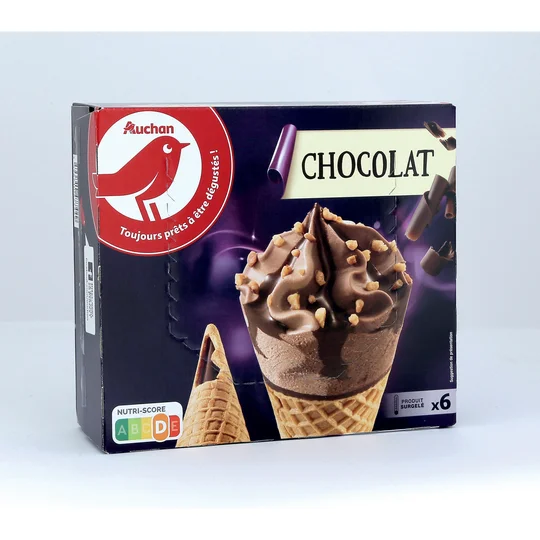 Cône glacé chocolat
