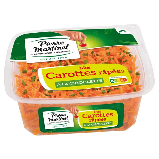 Carottes râpées à la ciboulette