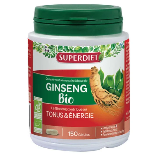 Complément alimentaire à base de Ginseng Bio 150 gélules