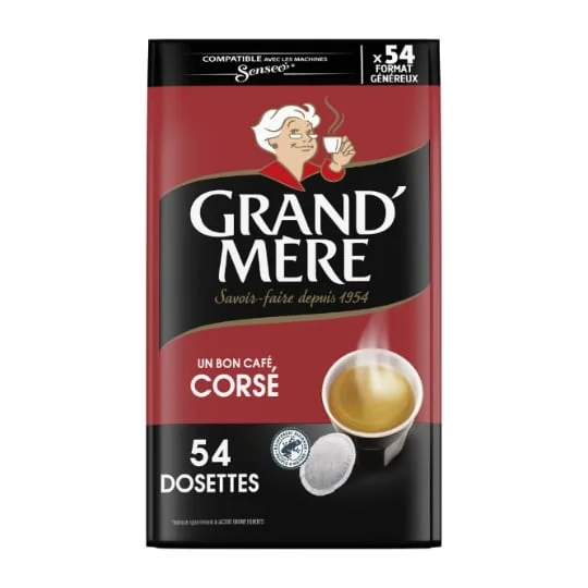 Café dosettes compatibles Senseo corsé x54