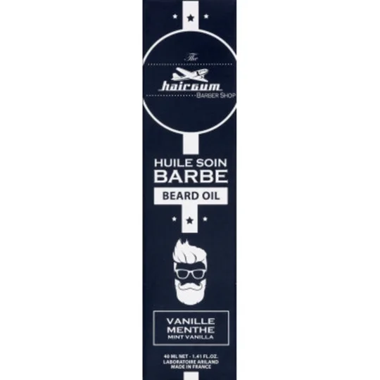 Huile Soin Barbe Vanille Menthe