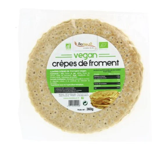 Crêpes de froment vegan