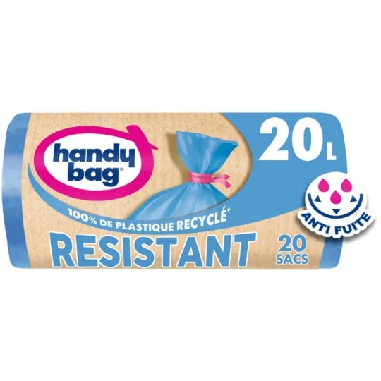 Sac poubelle avec lien résistant 20L HANDY BAG
