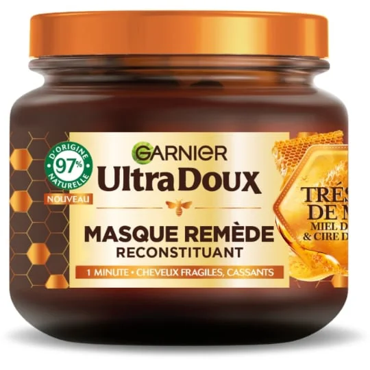 Masque Cheveux Remède Reconstituant Cheveux Fragiles Trésors de Miel