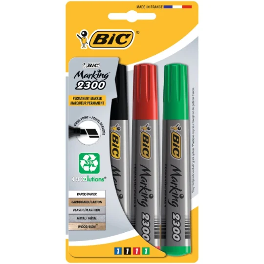 Lot de 4 marqueurs permanents assortis