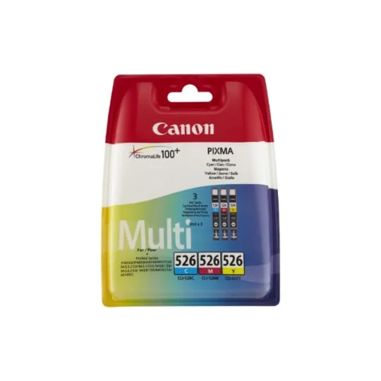 Pack de Cartouches Jet d'Encre Cyan, Magenta et Jaune (CLI-526)