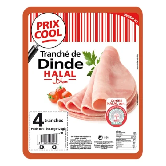 Jambon de dinde halal