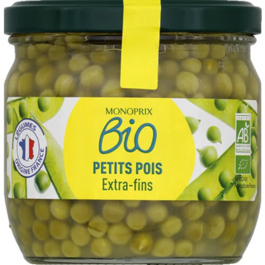 Petits pois bio extra-fins