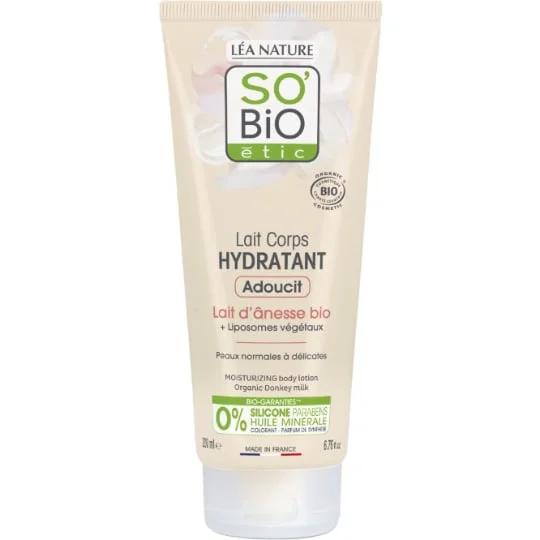 Lait Hydratant Adoucissant Corps au Lait d'Ânesse Bio