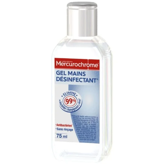 Gel désinfectant mains