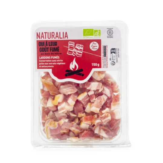 Lardons Fumés Sans Sel Nitrité Ajouté Bio