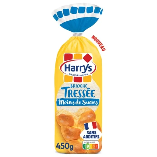 Brioche tressée allégée en sucre sans additifs
