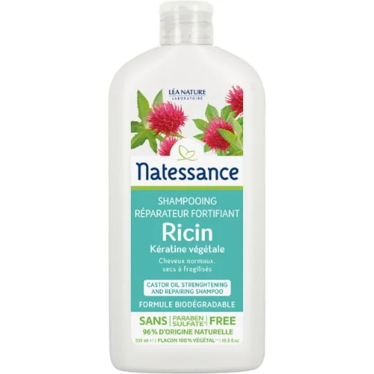 Shampooing huile de ricin et kératine