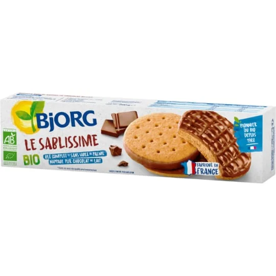 Biscuits sablés chocolat au lait bio