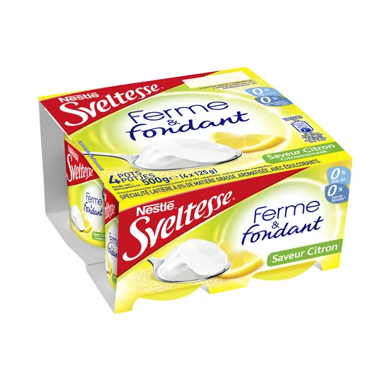 Spécialité laitière allégée au citron