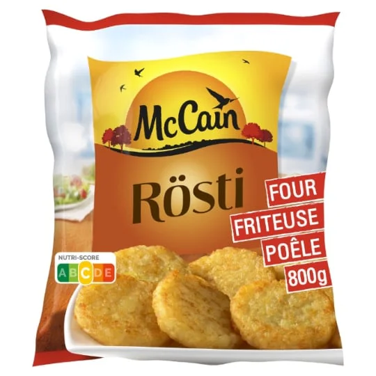 Rösti de pommes de terre et d'oignons