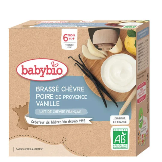 Gourde Brassé Chèvre Poire Vanille
