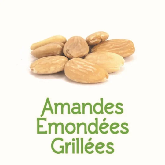 Amandes émondées grillées BIO en vrac