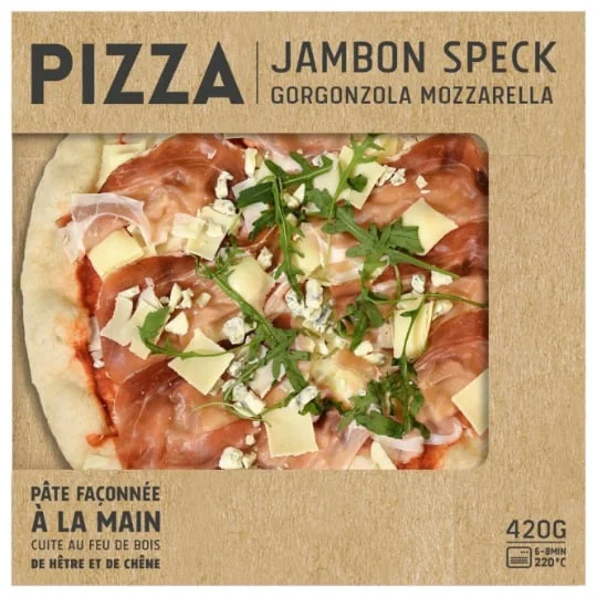 Pizza jambon speck mozarella