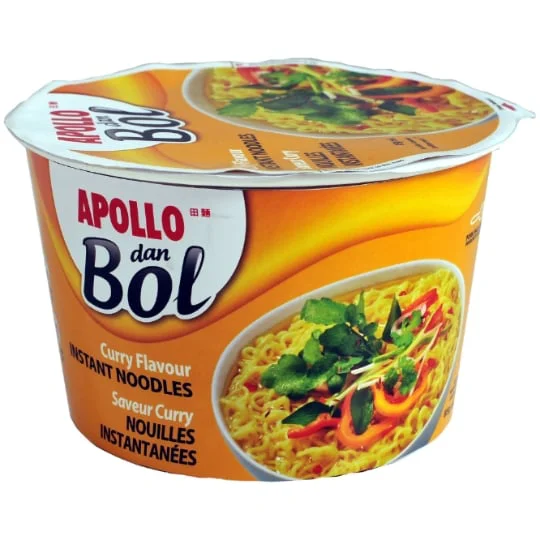 Nouilles dan bol saveur curry Ile Maurice