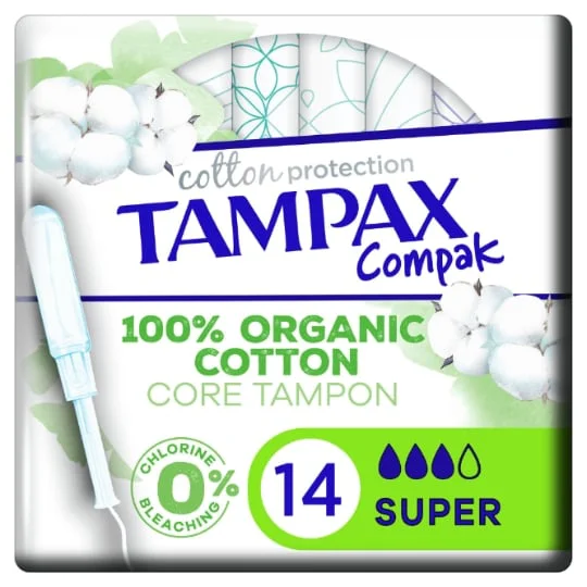 Tampons Compak Coton Protection Super Avec Applicateur