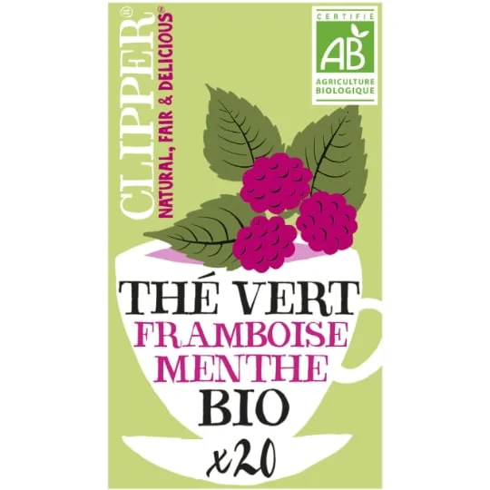 Thé vert Bio Framboise menthe
